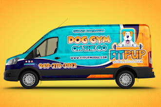 create van wrap design, car wrap design, truck wrap design