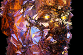 make a 3d abstract illustration