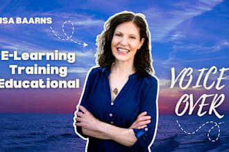 be your female elearning or training voice over narrator