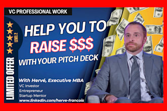 improve or create your investment pitch deck as vc professional