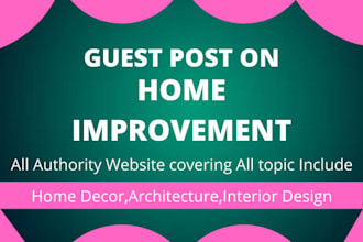 do guest post on home improvement blog