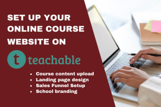 set up your teachable school and online courses