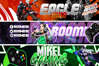 design stunning youtube gaming banner