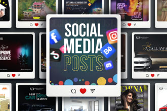 design creative social media posts within 4 hours