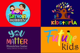 design toys , childcare and baby logo