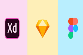design your wireframes in adobe xd, sketch or figma