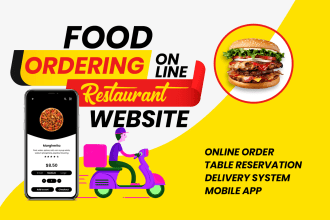 do online restaurant food ordering system with table booking reservation webshop