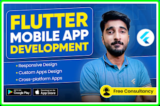 develop android and ios mobile app using flutter