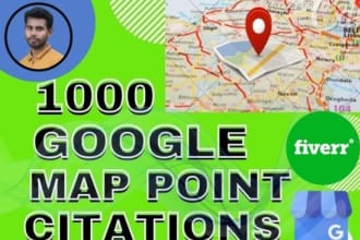 do 1000 google map point citation