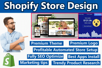 build a shopify ecommerce dropshipping website with profitable niche