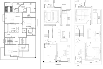 create floor plans, section, elevation architecture project