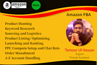 be your amazon virtual assistant, amazon fba VA