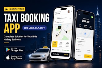 develop a taxi booking app for android and iphone