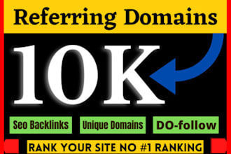 make 5k to 10k high quality SEO referring backlinks