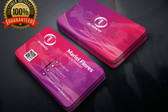 design unique and professional business card with letterhead
