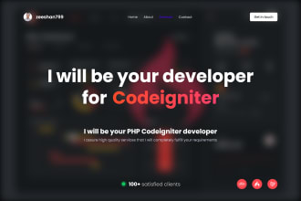be your PHP, codeigniter developer