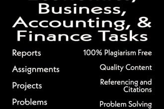 assist you in economics, business, accounting, and finance