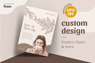design professional flyers, posters and print materials