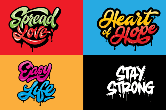 design graffiti lettering typography for your logo or name
