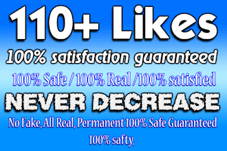 give you 110 plus FACEBOOK likes