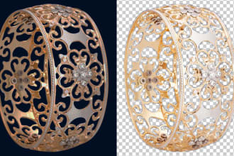 do retouch and remove jewelry background
