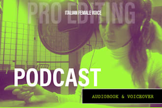 produce your italian audiobook and podcast