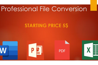 do file conversion in word, excel, powerpoint and pdf