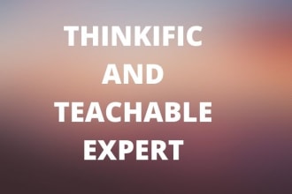 design your online course website on thinkific and teachable