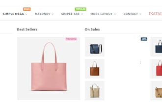 add shopify mega menu and collection