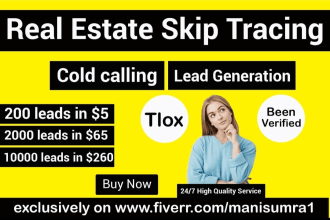 do real estate leads with bulk skip tracing and cold calling