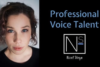 be your afrikaans and english voice talent