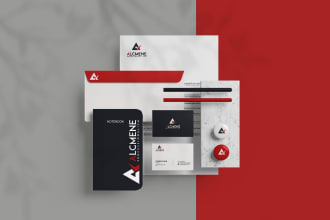 do modern minimalist logo with corporate branding identity