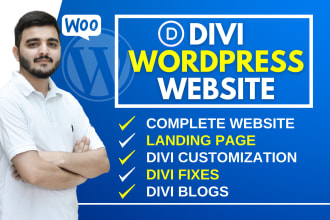 be your divi expert, build divi theme wordpress website, divi landing page