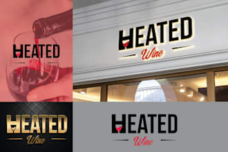 do naming a business 3d logo flyers design