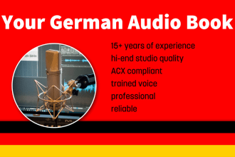 narrate and produce your professional german audio book
