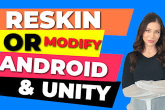 reskin and develop unity 3d and 2d games