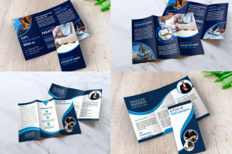 do design corporate trifold brochure within 12 hour