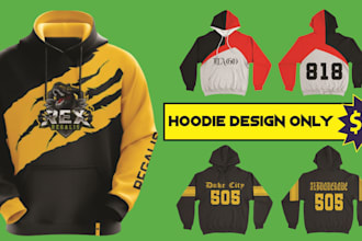 design sublimation hoodie tshirt sweatshirt and sports jersey