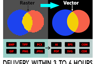 vectorize your logo or image very faster
