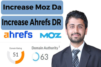 increase domain rating DR ahrefs domain trust authority and increase moz da