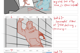 create a storyboard for your movie, comic book or commercial