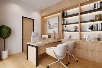 design your office and workspace interior with photorealistic 3d renders