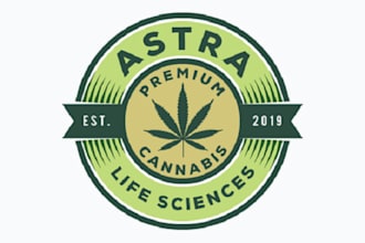 design craft cannabis badge logo
