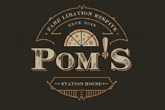 create a classic vintage restaurant and pub logo