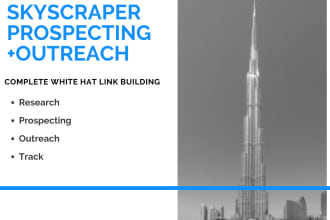 collect skyscraper link prospects and will do outreach