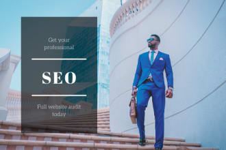 professional SEO audit report with competitors analysis