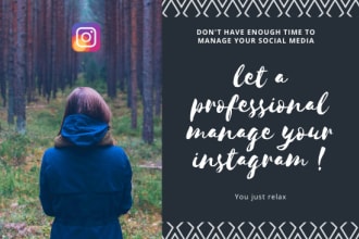 be your social media manager and personal assistant