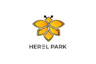 design organic natural bee honey logo