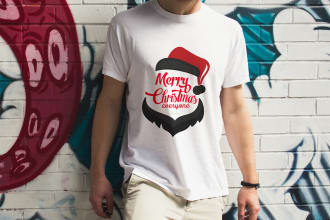 ugly christmas sweater or illustrated new year t shirt design