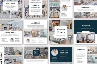 provide real estate templates in canva